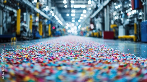 Wallpaper Mural Colorful Confetti on the Factory Floor Torontodigital.ca