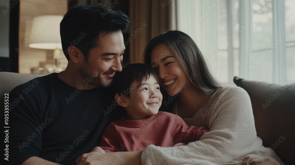 Fototapeta premium The Family Embracing Warmth