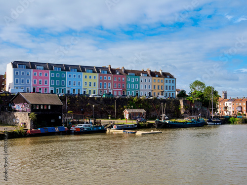 View over Floating Harbour towards Redcliffe Parade, Bristol, England, United Kingdom photo