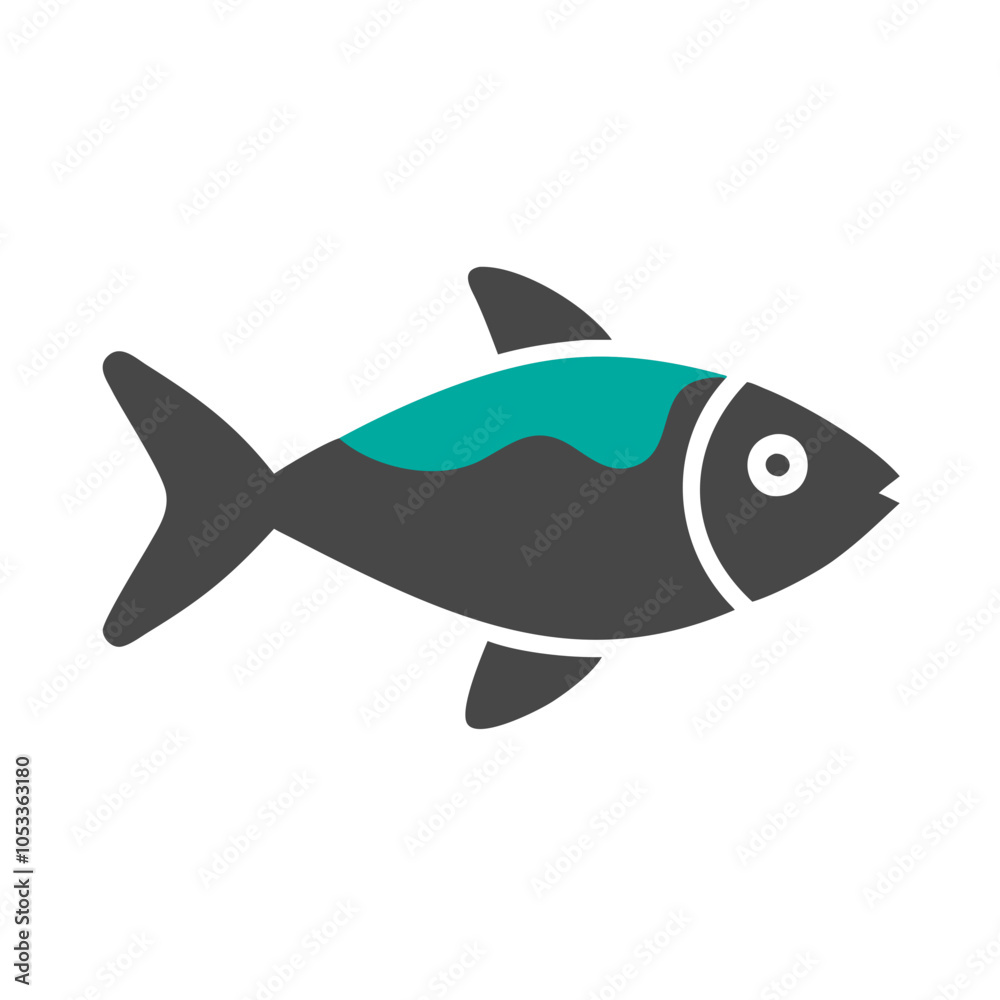 Stylized fish icon illustration design perfect for logos and branding. Ideal for modern aquatic-themed projects, featuring clean lines and minimalist style. Stylized fish icon illustration design perfect for logos and branding. Ideal for modern aquatic-themed projects, featuring clean lines and minimalist style.