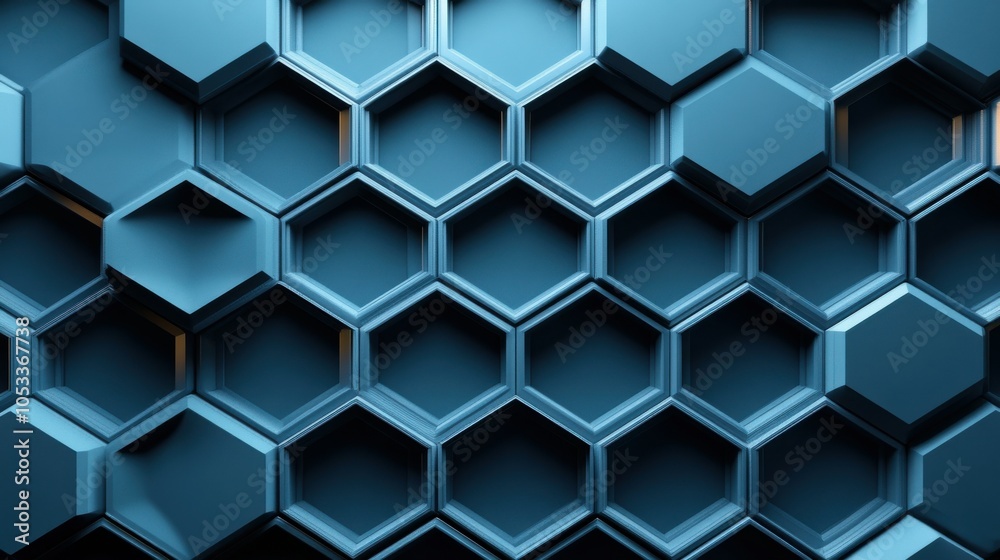 Geometric pattern with hexagons Geometric pattern with hexagons