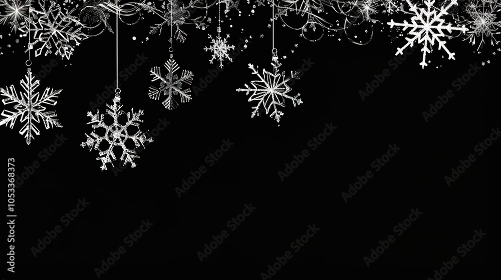 Christmas_black_background_with_snowflakes