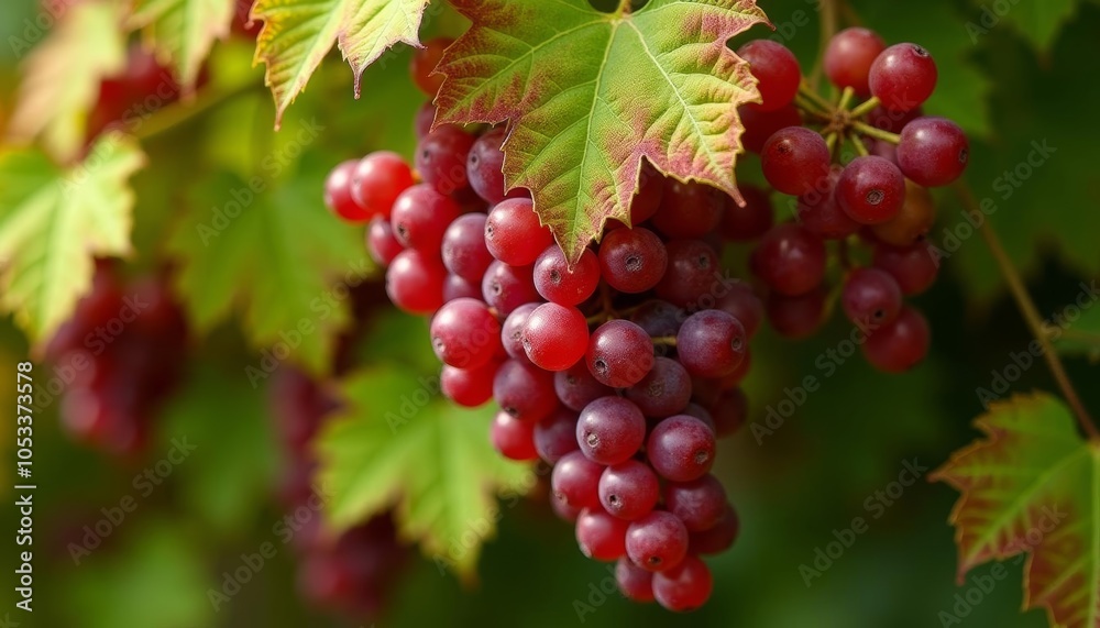 Fototapeta premium Vibrant red berries ready for harvest