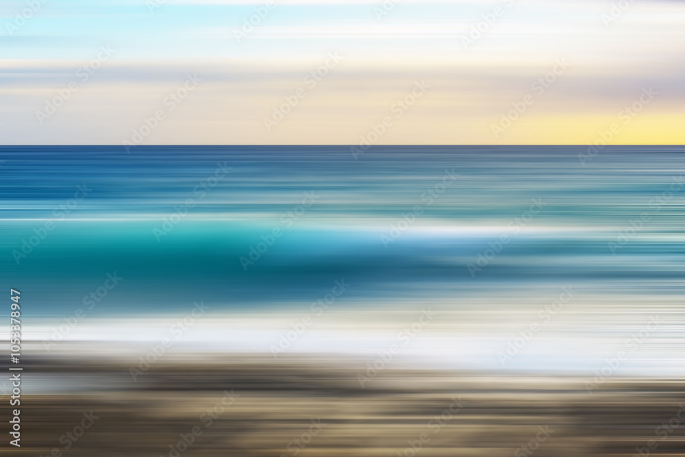 Obraz premium sea and sky abstract background with blur image