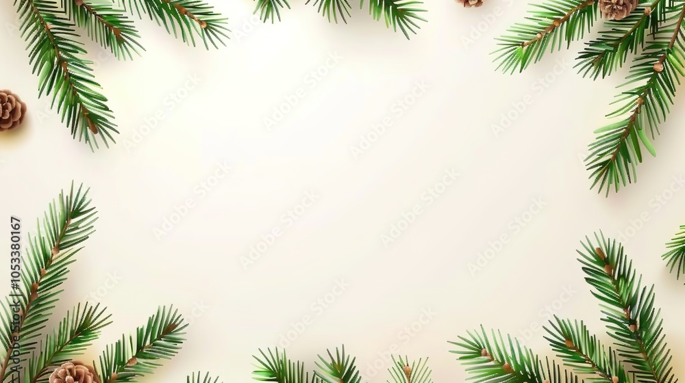 _A_christmas_square_shaped_layout_background_with _A_christmas_square_shaped_layout_background_with