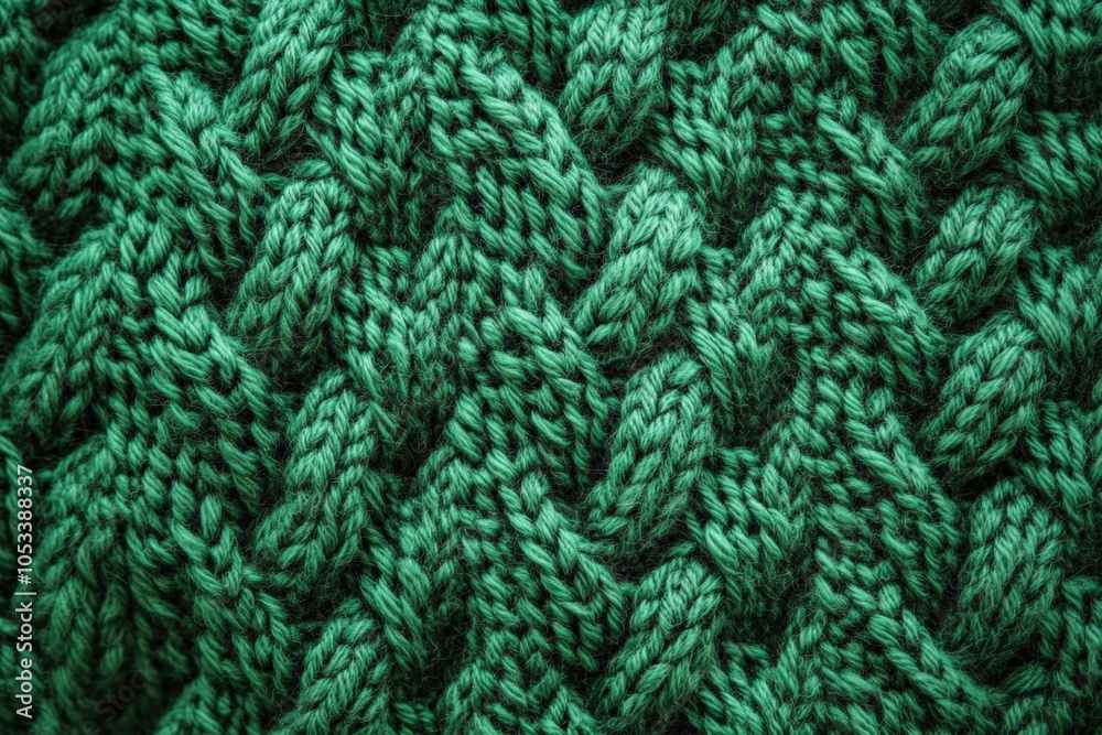 Textured Green Knit Pattern for Cozy Designs Textured Green Knit Pattern for Cozy Designs
