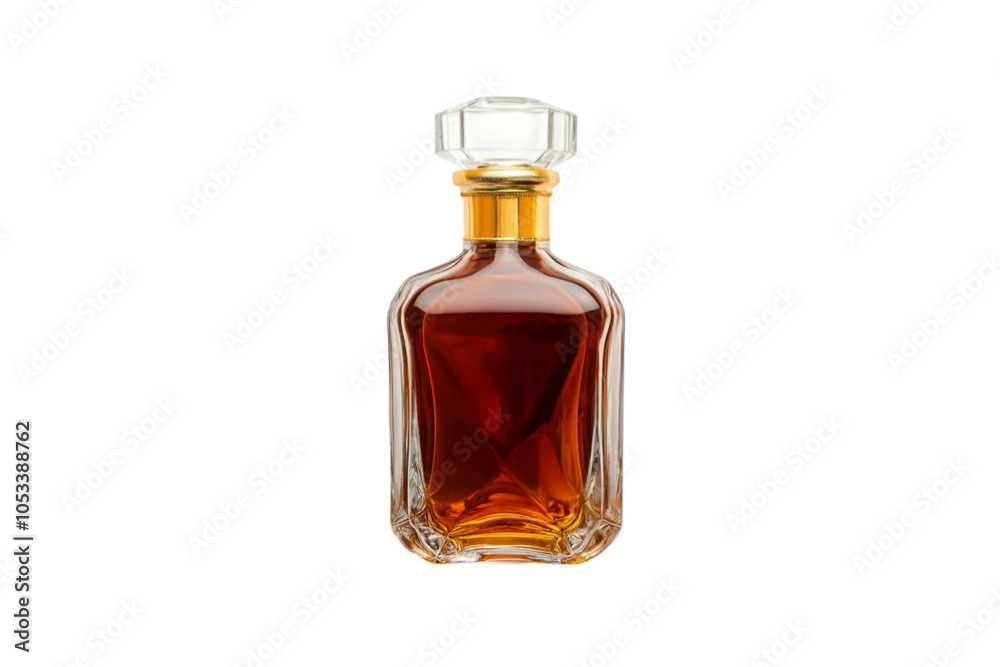 Whiskey decanter, white isolate background transparent background Whiskey decanter, white isolate background transparent background