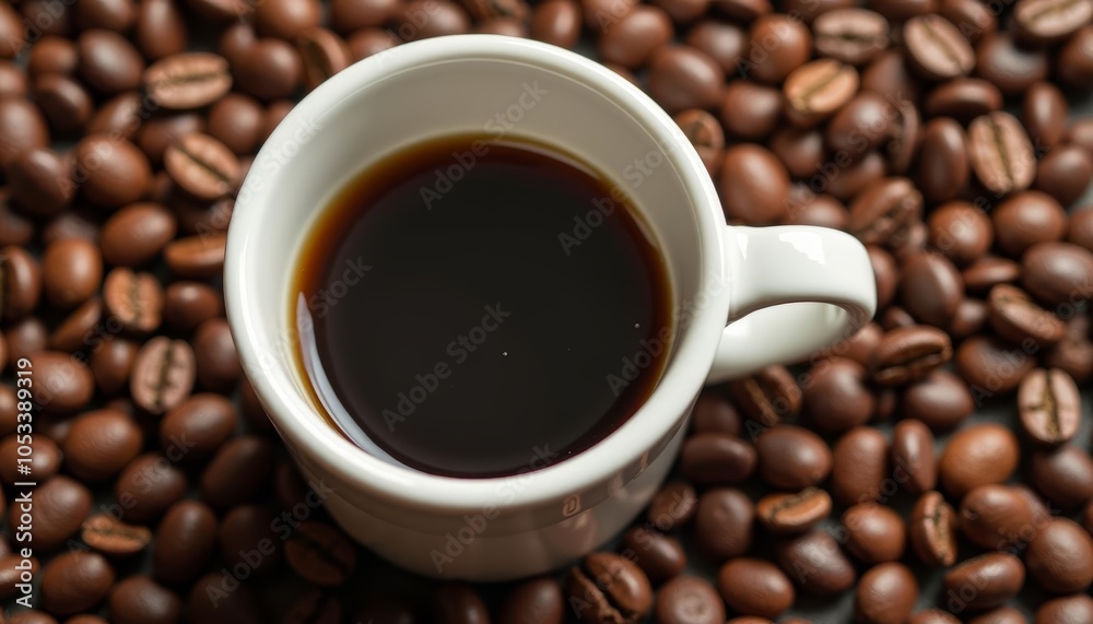 A moment of tranquility with a cup of coffee A moment of tranquility with a cup of coffee
