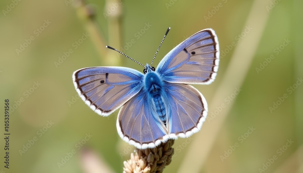 Beautiful Blue Butterfly in Nature Beautiful Blue Butterfly in Nature