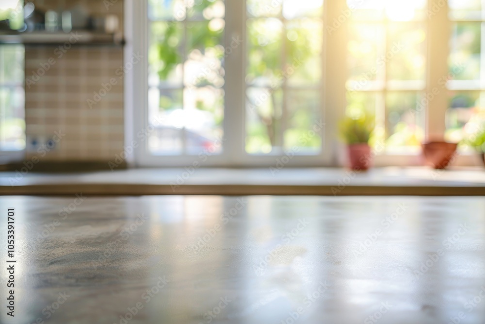 Modern Kitchen Countertop with Blurred Background - Stylish Interior Design and Home Decor Trends Modern Kitchen Countertop with Blurred Background - Stylish Interior Design and Home Decor Trends