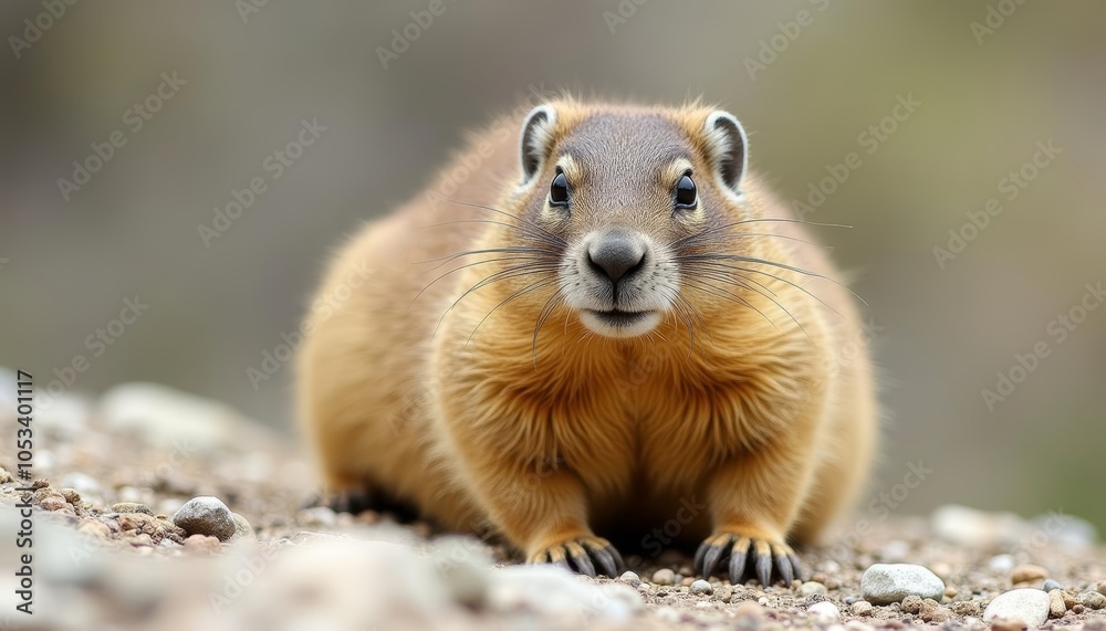 Naklejka premium Curious critter in the wild