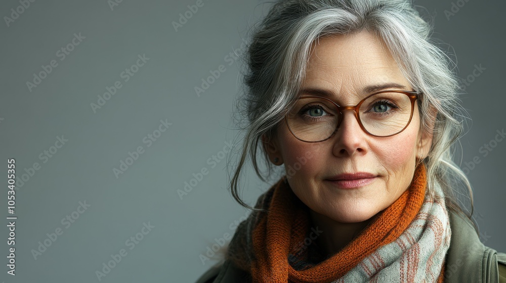Middle-aged British woman with a casual outfit and a friendly look. Middle-aged British woman with a casual outfit and a friendly look.