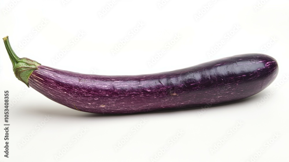 Isolated purple eggplant on white background Isolated purple eggplant on white background