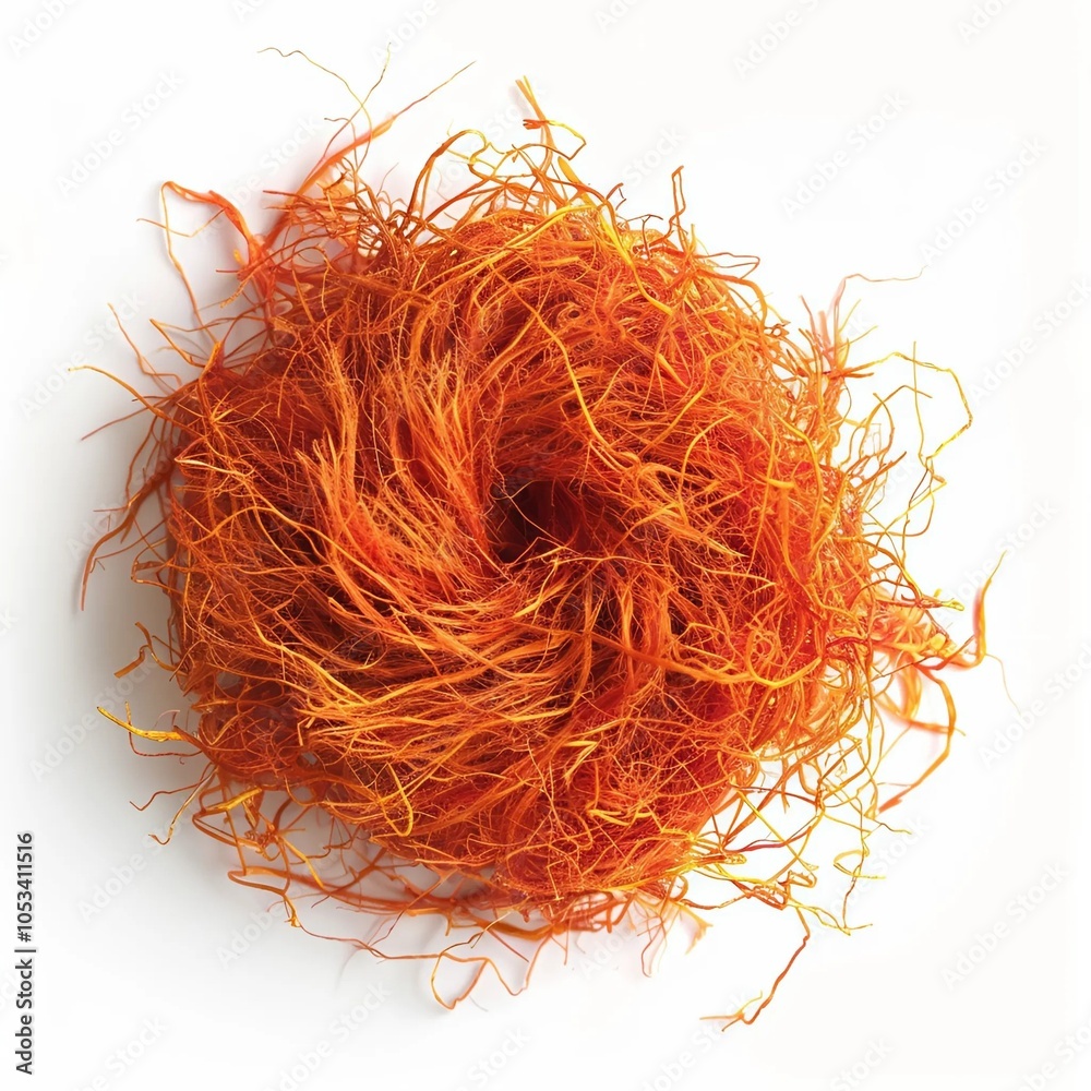 Naklejka premium saffron isolated on white with white background