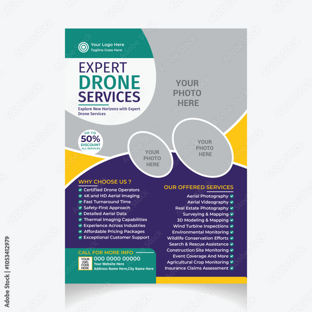 Drone Services Flyer Template Drone Services Flyer Template