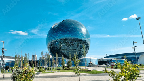 view of the ball skyscraper

