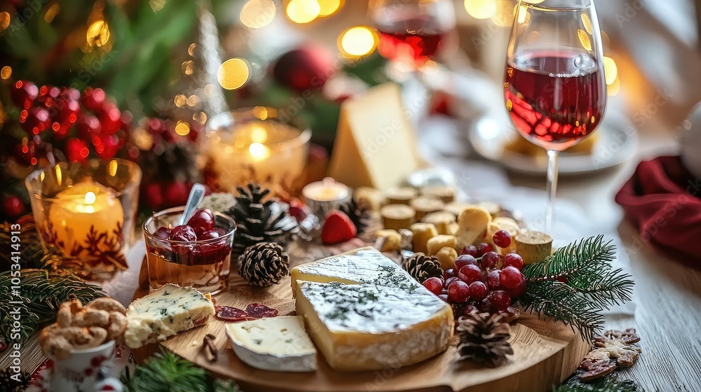 Festive Cheese Board for Holiday Gatherings Festive Cheese Board for Holiday Gatherings