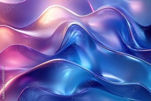 Wallpaper Mural Abstract wavy background with pink, blue and purple colors. Torontodigital.ca