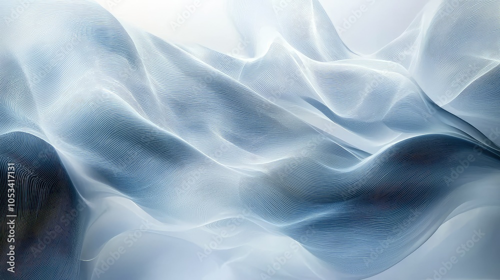 Obraz premium Abstract Dynamic Waves of Light Representation