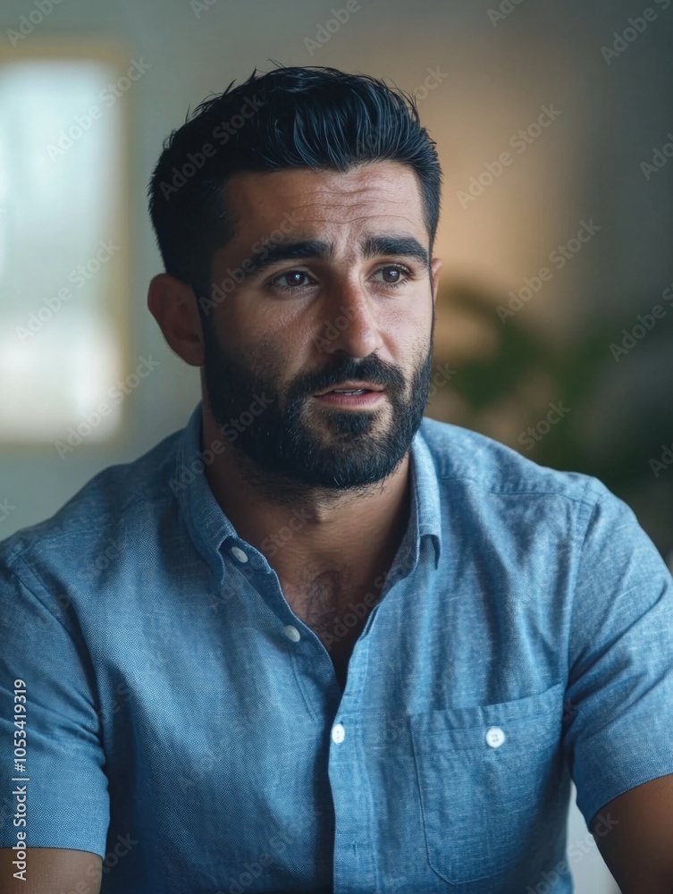 Professional Athlete in Casual Clothing Professional Athlete in Casual Clothing