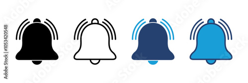 Bell Icon vector. Notification icon for your web site design
