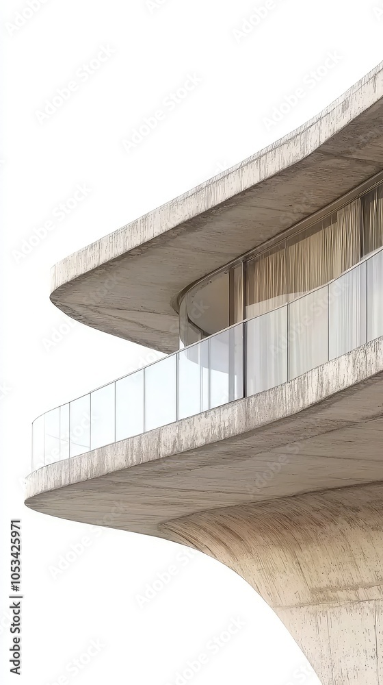 Obraz premium Unique Architectural Features in Close-Up Perspective