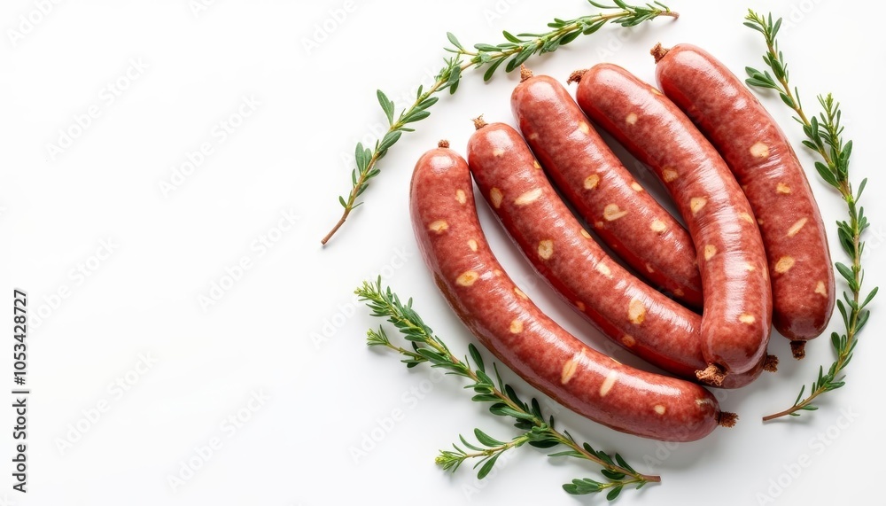  Deliciously crafted sausages ready for the grill