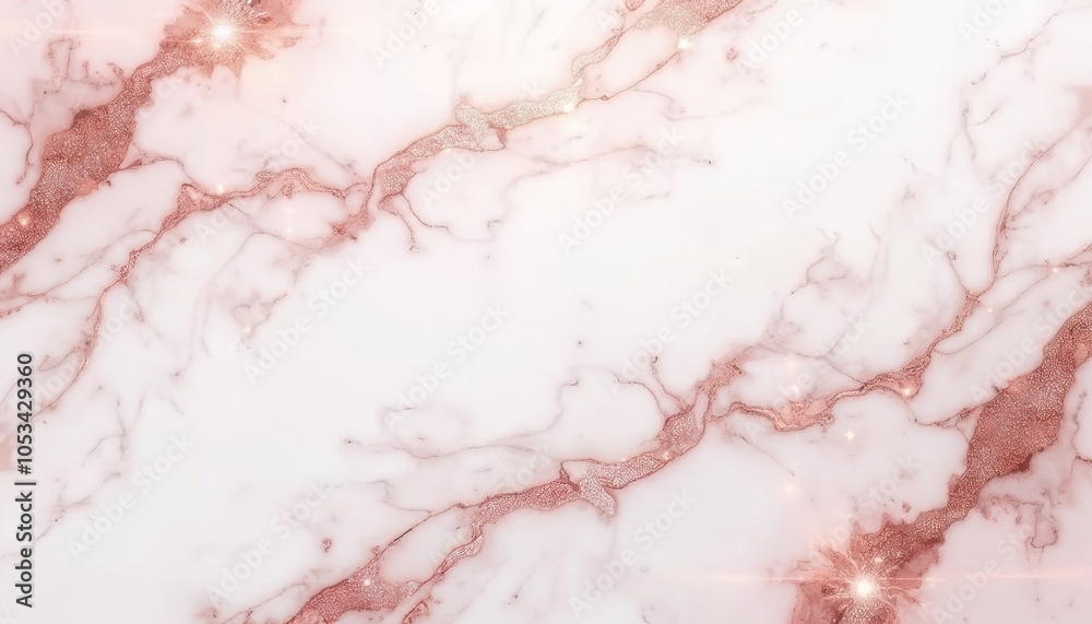 White marble texture with shimmering rose gold veins White marble texture with shimmering rose gold veins