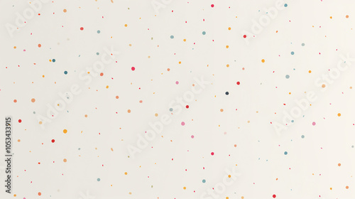 confetti background, A pattern of small, pastel-colored dots on an off-white background, creating the illusion that they float in mid-air.