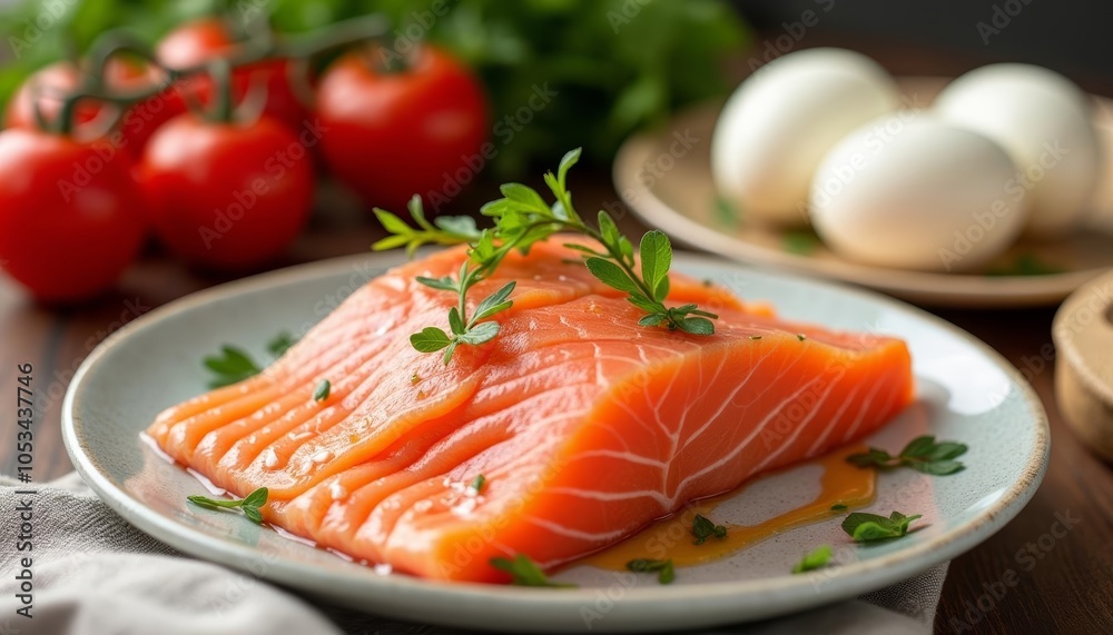 Deliciously fresh seafood dish ready to be savored Deliciously fresh seafood dish ready to be savored