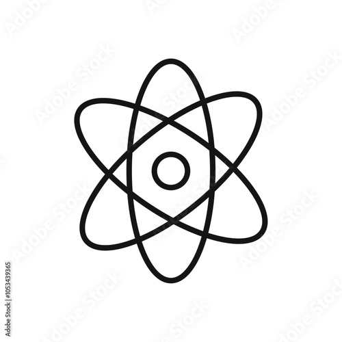 Atom icon vector set collection for web