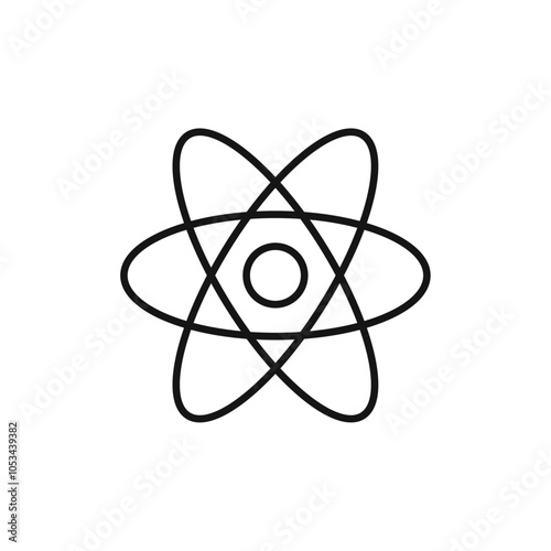 Atom icon vector set collection for web