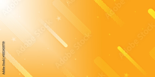 Modern orange graphic illustration background and wallpaper. diagonal geomatric and halftone dots style.