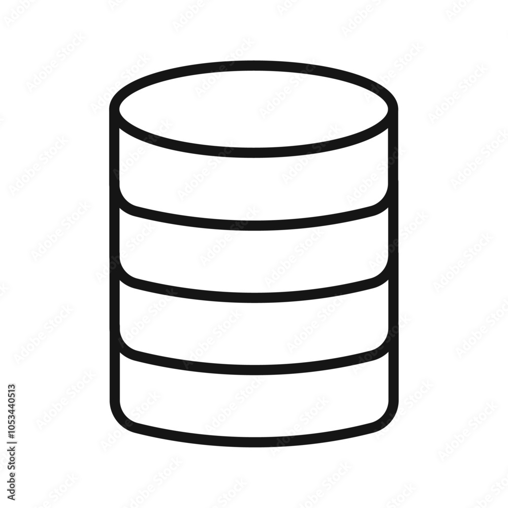 Database icon vector set collection for web Database icon vector set collection for web