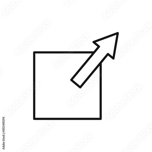 External link icon vector set collection for web