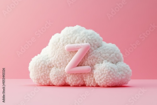 A cloud with the letter Z on it