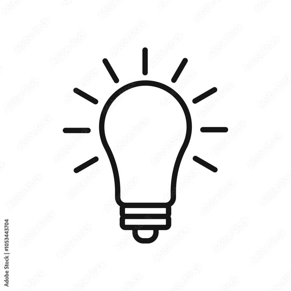 Lightbulb icon vector set collection for web Lightbulb icon vector set collection for web