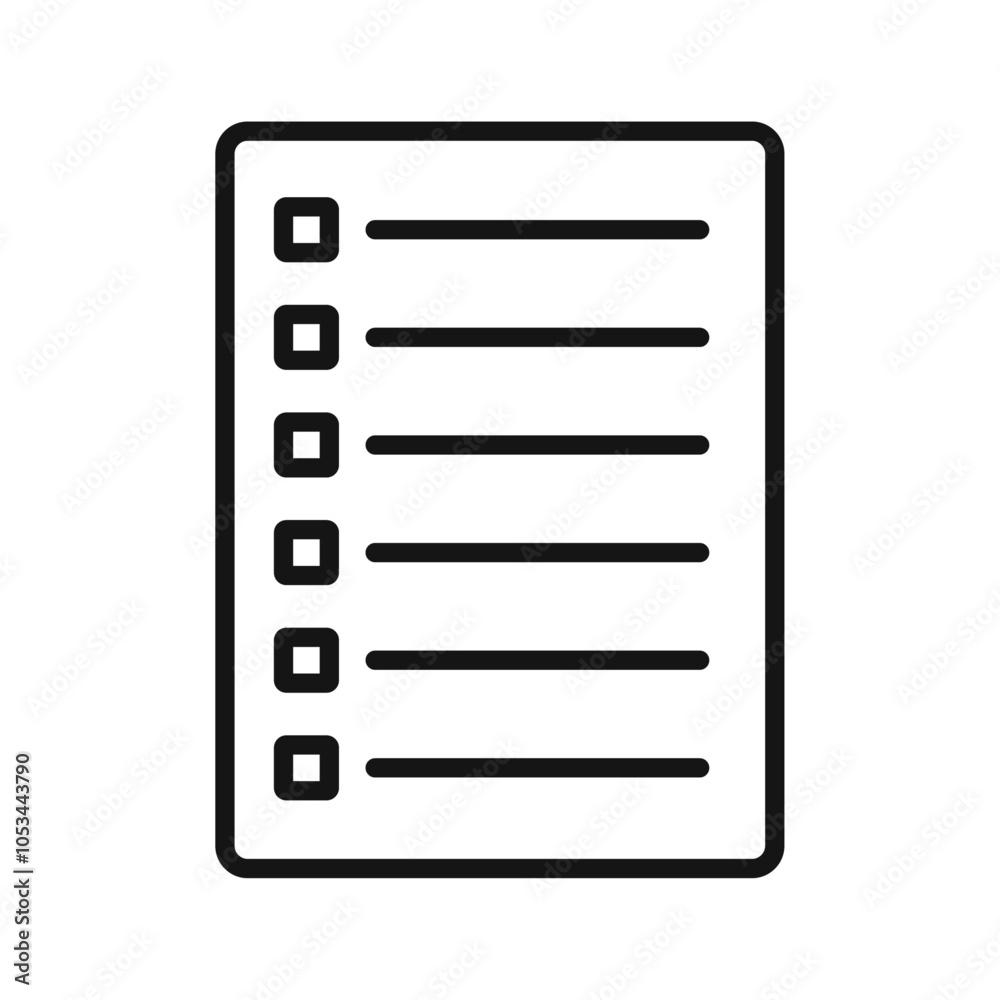 List icon vector set collection for web List icon vector set collection for web