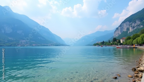  Tranquil waters meet majestic mountains