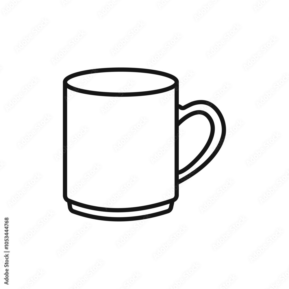 Mug icon vector set collection for web