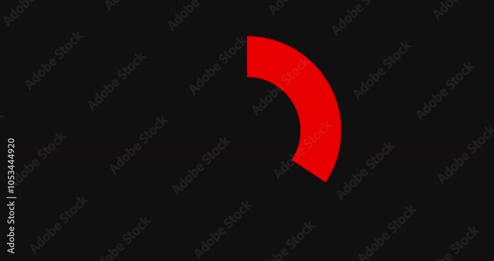 4K animated circular dial transition in an alpha channel. Cool loop ...