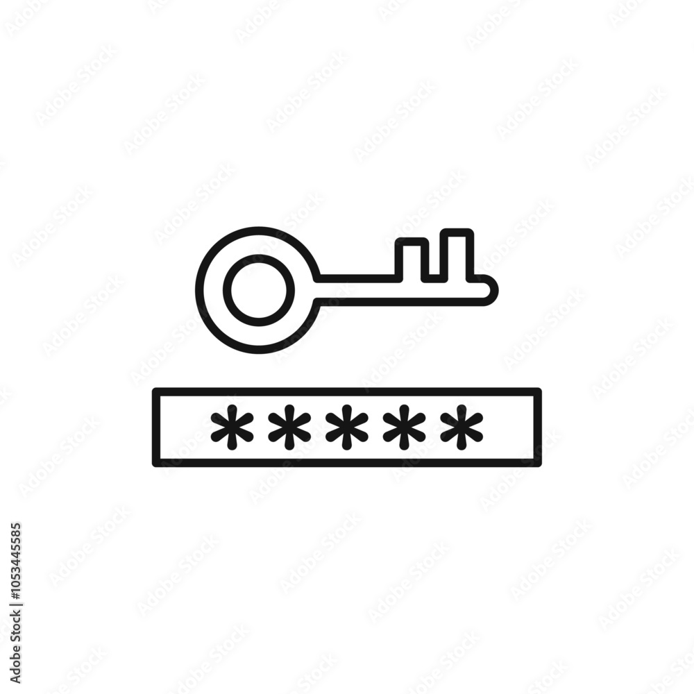 Password icon vector set collection for web Password icon vector set collection for web