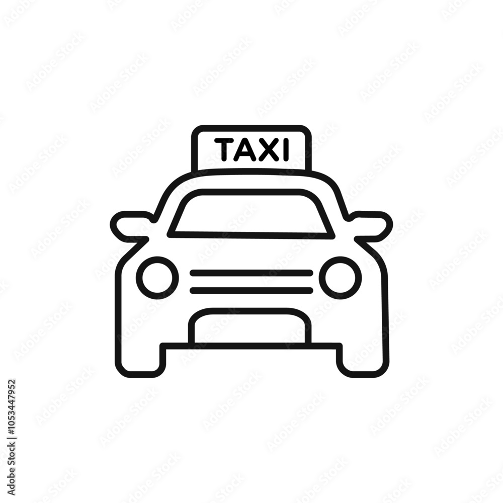 Obraz premium Taxi icon vector set collection for web