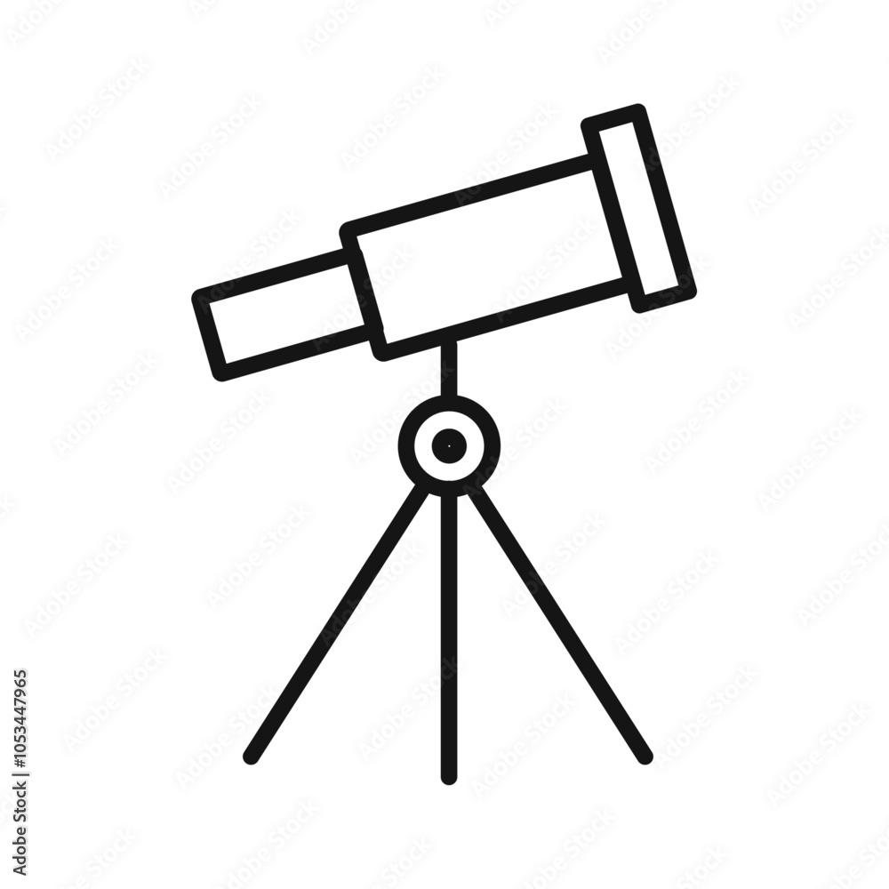 Telescope icon vector set collection for web Telescope icon vector set collection for web