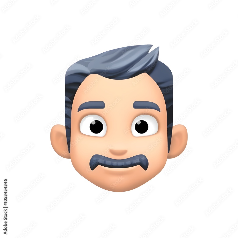 Fototapeta premium Man with Moustache 