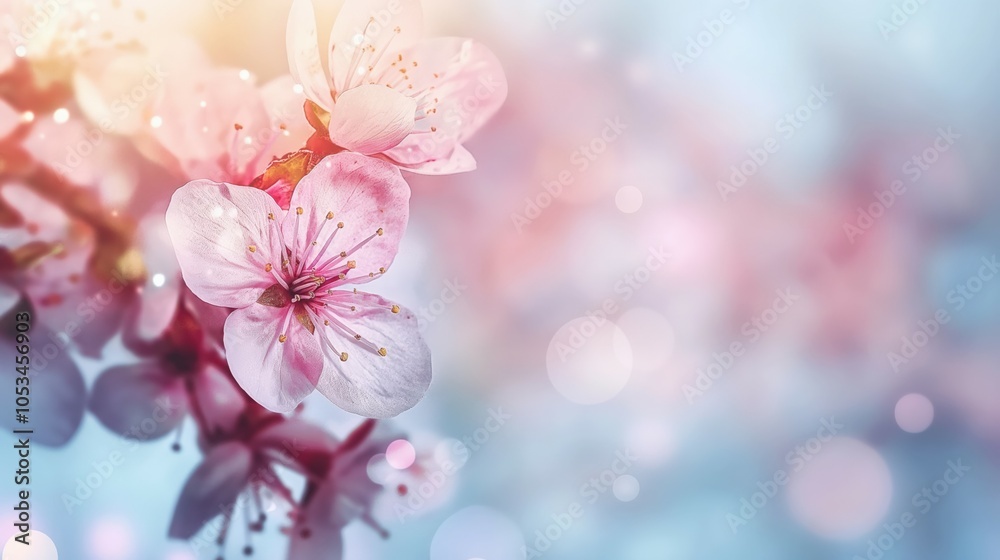 Delicate Cherry Blossom in Soft Focus
