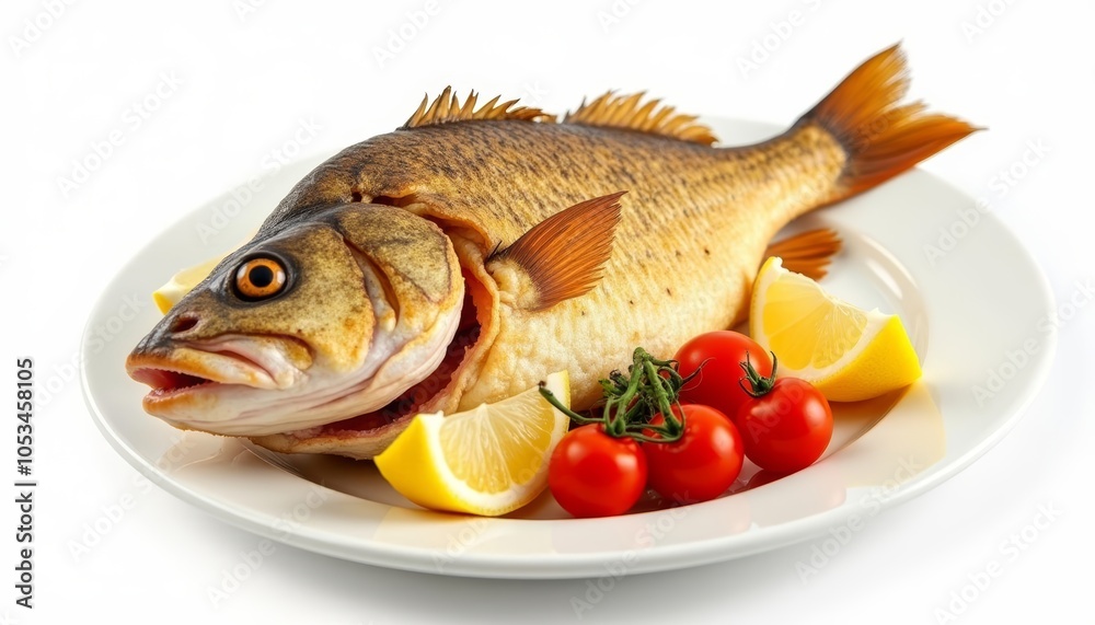 Freshly caught fish ready to be served Freshly caught fish ready to be served