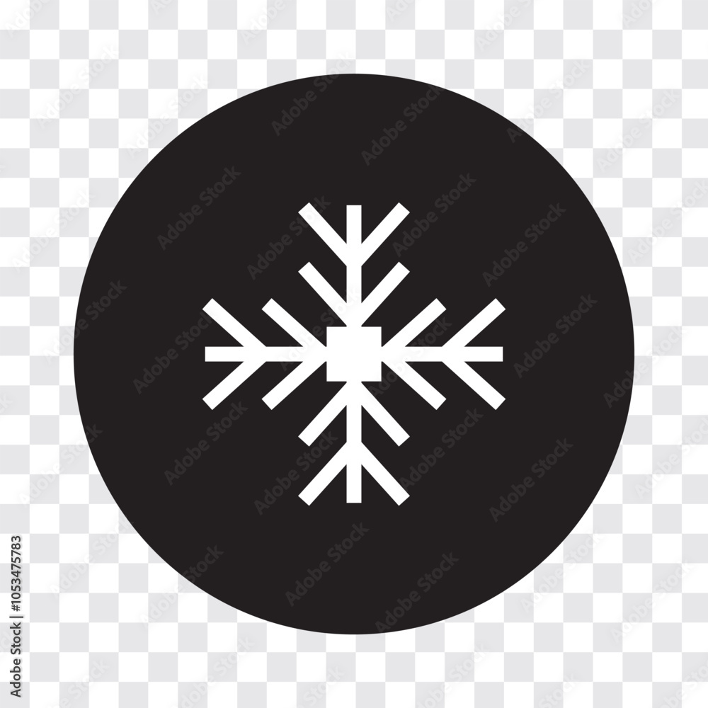 Snowflake icon. flat style snowflake icon vector illustration. Snowflake icon. flat style snowflake icon vector illustration.
