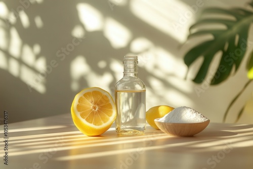 Natural cleaning products, including lemons, baking soda, and vinegar, offer a sustainable way to maintain a clean home photo