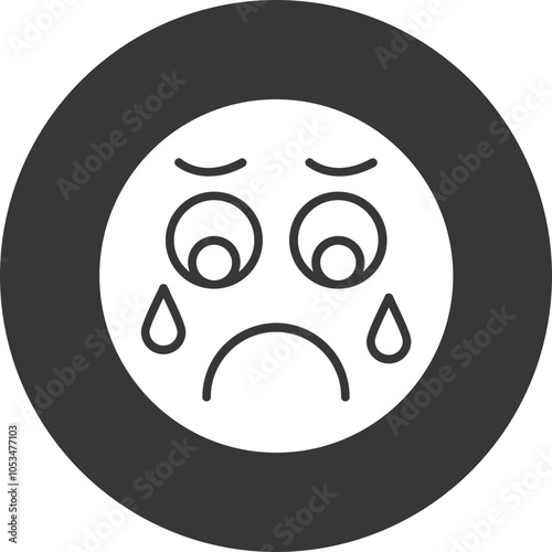 Sad Vector Icon Design